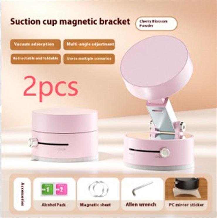 Foldable Magnetic Vacuum Car Phone Holder Foldable Suction Cup With Suction Cup Hands-Free Navigation For Smart Phone - Bright ideas