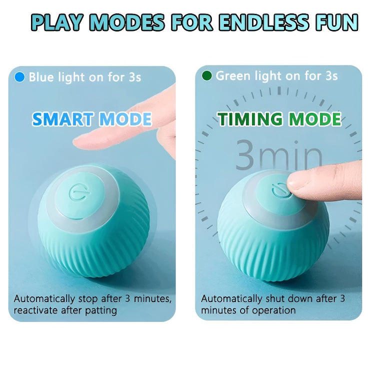 Cat Chase Toy Cat Interactive Ball Smart Pet Cat Toys Indoor Automatic Rolling Magic Ball Electronic Interactive Cat Toy Cat Game Accessories - Bright ideas