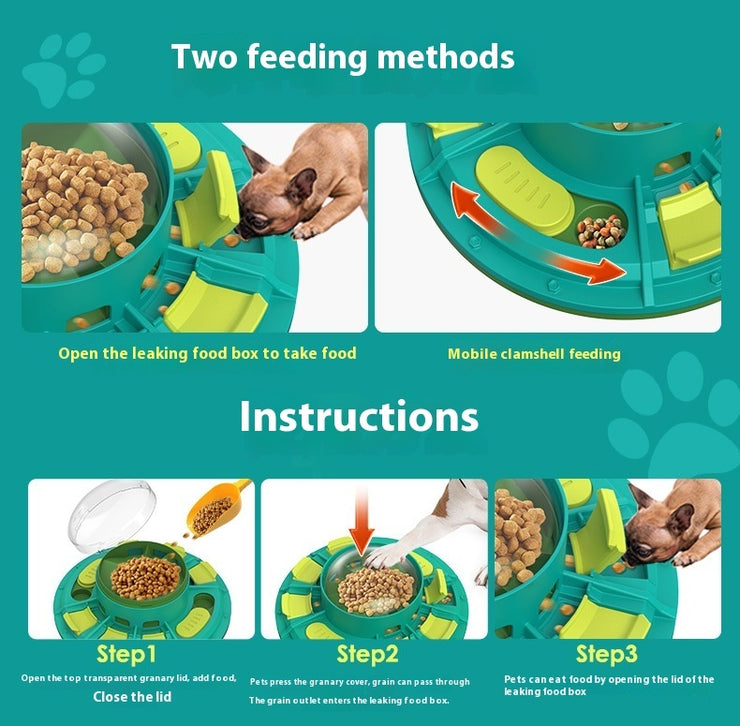 Interactive Dog Puzzle Toy For IQ Improvement And Slow Feeding Suitable For All Sizes Pets Nutritious Diet-Friendly Non-Electric Plastic Pets Game Pet Products - Bright ideas