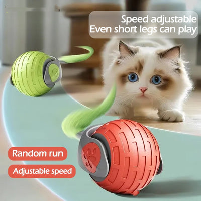 New Interactive Cat Toys Ball Auto Electric Rolling Ball Toys For Cat Kitty Pets Smart Automatic Teaser USB Rechargeable Cat Toy Pet Products - Bright ideas