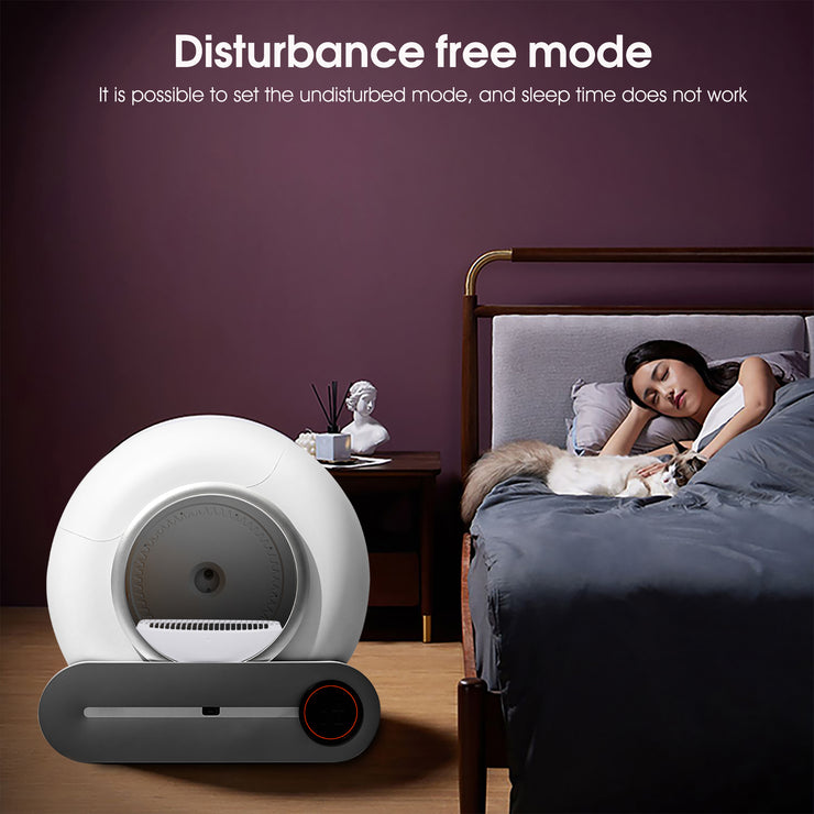 Self-cleaning Litter Box, Automatic Scooping And Deodorization, App Control Supports 2.4G WiFi, Intelligent Automatic Litter Box With Padding - Bright ideas