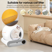 Self-cleaning Litter Box, Automatic Scooping And Deodorization, App Control Supports 2.4G WiFi, Intelligent Automatic Litter Box With Padding - Bright ideas