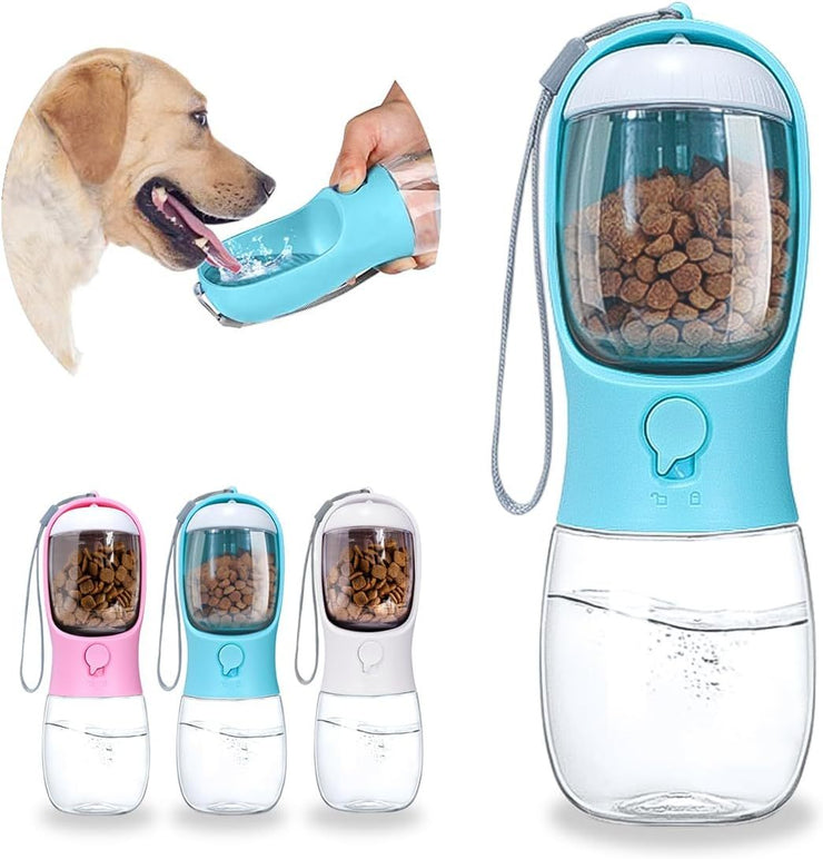 Ravel Puppy Water Bowl Dog Water Bottle With Food Container Portable Pet Dispenser Dog Stuff Accessories Items Puppy Essentials Necessities For Yorkie Chihuahua Cat Walking And Hiking - Bright ideas