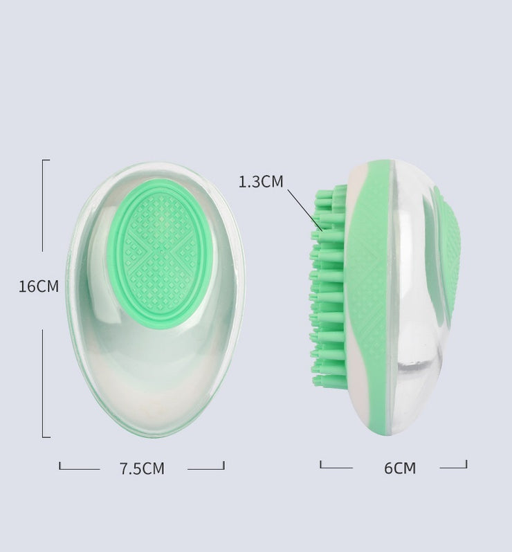 Dog Cat Bath Brush 2-in-1 Pet SPA Massage Comb Soft Silicone Pets Shower Hair Grooming Cmob Dog Cleaning Tool Pet Products - Bright ideas
