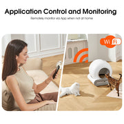 Self-cleaning Litter Box, Automatic Scooping And Deodorization, App Control Supports 2.4G WiFi, Intelligent Automatic Litter Box With Padding - Bright ideas