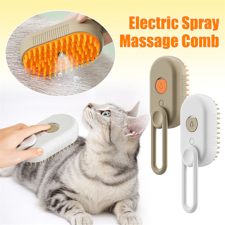 Cat Steam Brush Steamy Dog Brush 3 In 1 Electric Spray Cat Hair Brushes For Massage Pet Grooming Comb Hair Removal Combs Pet Products - Bright ideas