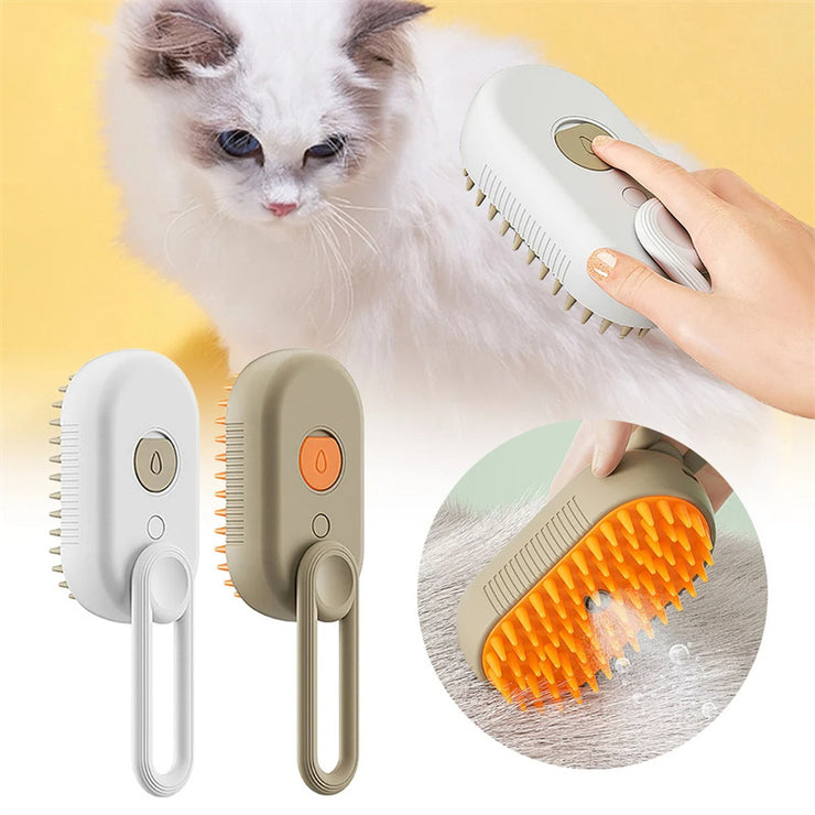 Cat Steam Brush Steamy Dog Brush 3 In 1 Electric Spray Cat Hair Brushes For Massage Pet Grooming Comb Hair Removal Combs Pet Products - Bright ideas