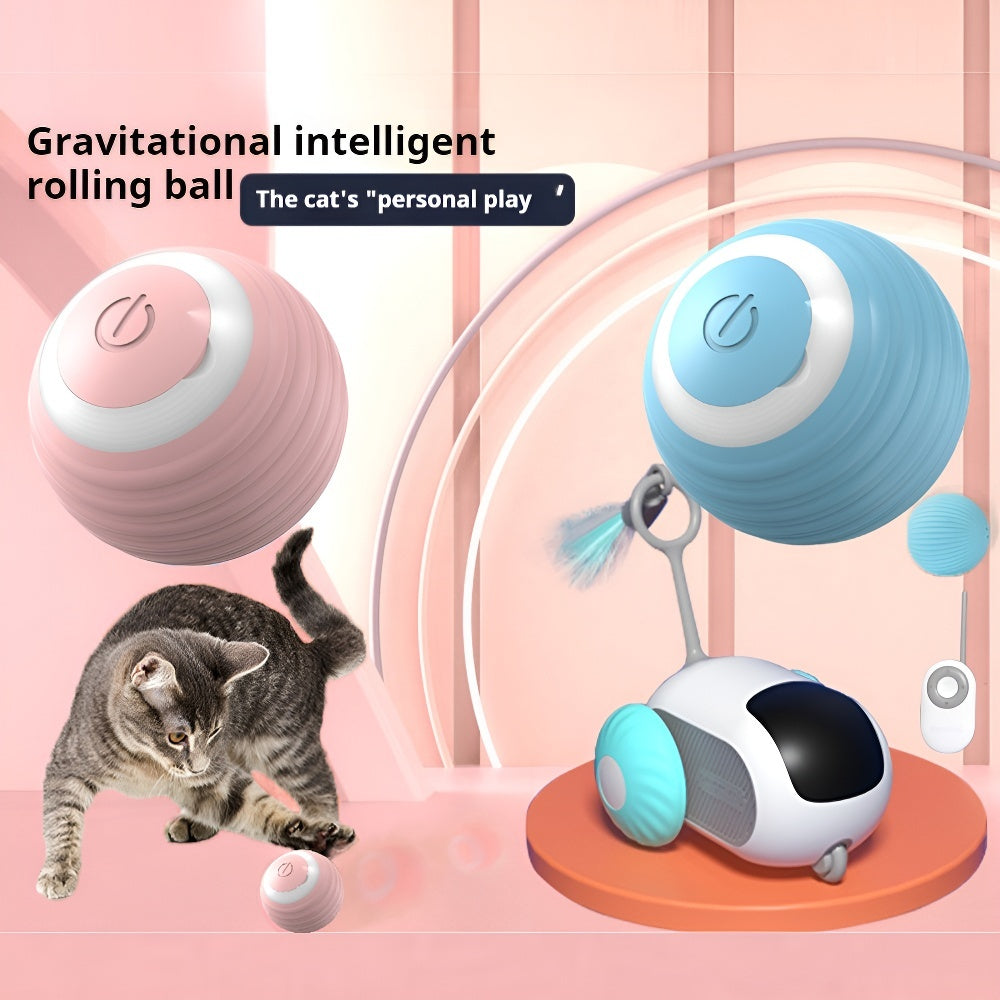 Cat Chase Toy Cat Interactive Ball Smart Pet Cat Toys Indoor Automatic Rolling Magic Ball Electronic Interactive Cat Toy Cat Game Accessories - Bright ideas