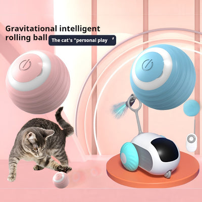 Cat Chase Toy Cat Interactive Ball Smart Pet Cat Toys Indoor Automatic Rolling Magic Ball Electronic Interactive Cat Toy Cat Game Accessories - Bright ideas