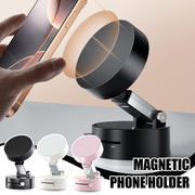 Foldable Magnetic Vacuum Car Phone Holder Foldable Suction Cup With Suction Cup Hands-Free Navigation For Smart Phone - Bright ideas