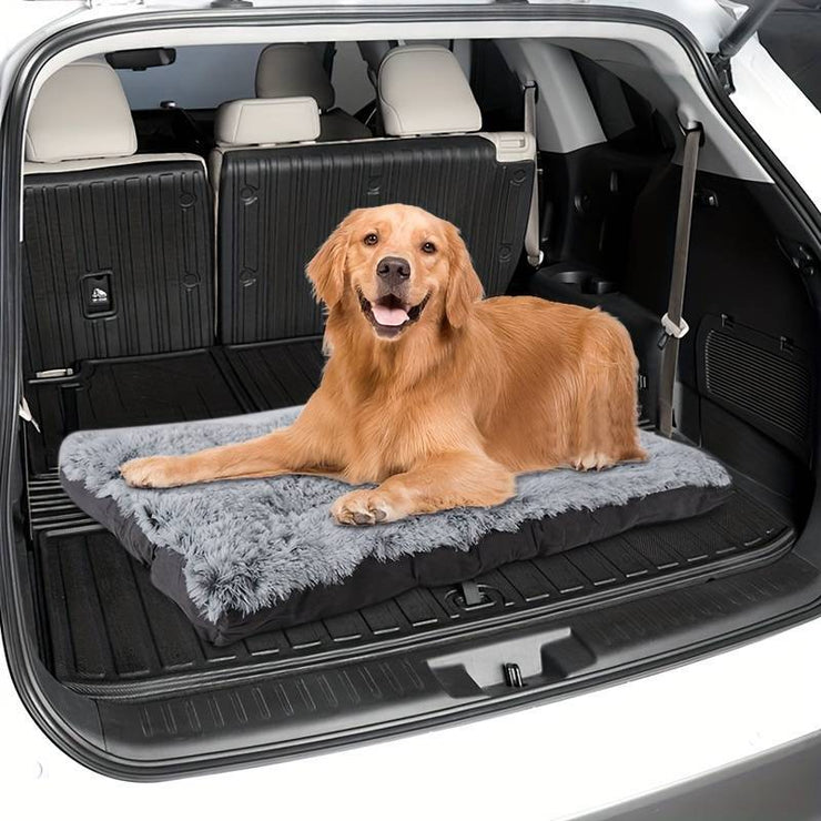Pet Dog Bed Long Plush Cozy Warm Sleeping Beds Washable Anti-Slip Kennel Mats - Bright ideas