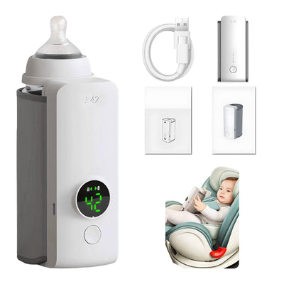 Portable Wireless Rechargeable Baby Bottle Warmer USB Charging And Heating Bag Portable Constant Temperature Milk Warmer Universal Bottle Insulation Sleeve - Bright ideas