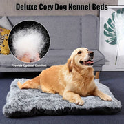 Pet Dog Bed Long Plush Cozy Warm Sleeping Beds Washable Anti-Slip Kennel Mats - Bright ideas