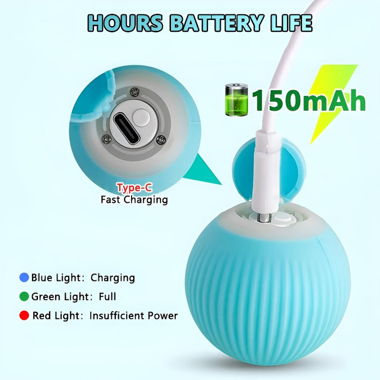Cat Chase Toy Cat Interactive Ball Smart Pet Cat Toys Indoor Automatic Rolling Magic Ball Electronic Interactive Cat Toy Cat Game Accessories - Bright ideas