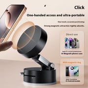 Foldable Magnetic Vacuum Car Phone Holder Foldable Suction Cup With Suction Cup Hands-Free Navigation For Smart Phone - Bright ideas