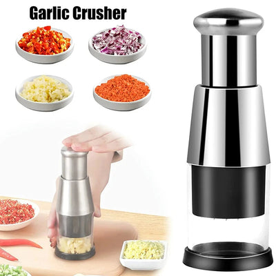 Garlic Crusher Onion Chopper Multipeler Vegetables Chopper Manual Garlic Press Machine Garlic Squeezer Kitchen Gadget - Bright ideas