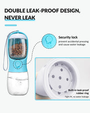 Ravel Puppy Water Bowl Dog Water Bottle With Food Container Portable Pet Dispenser Dog Stuff Accessories Items Puppy Essentials Necessities For Yorkie Chihuahua Cat Walking And Hiking - Bright ideas